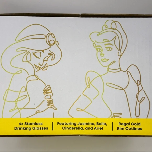 JoyJolt Disney Princess Stemless Glasses Set - Picture 7 of 8